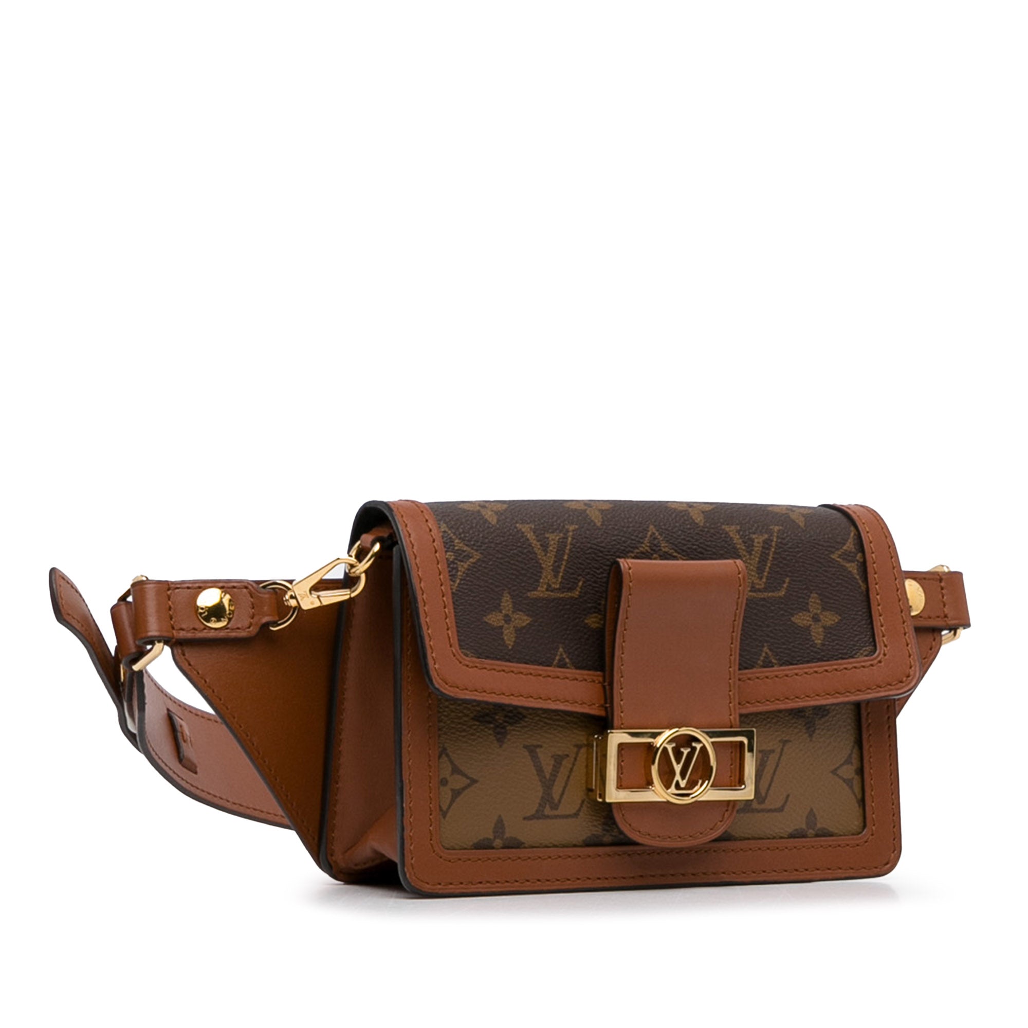 Brown Louis Vuitton Monogram Reverse Dauphine Bumbag Belt Bag