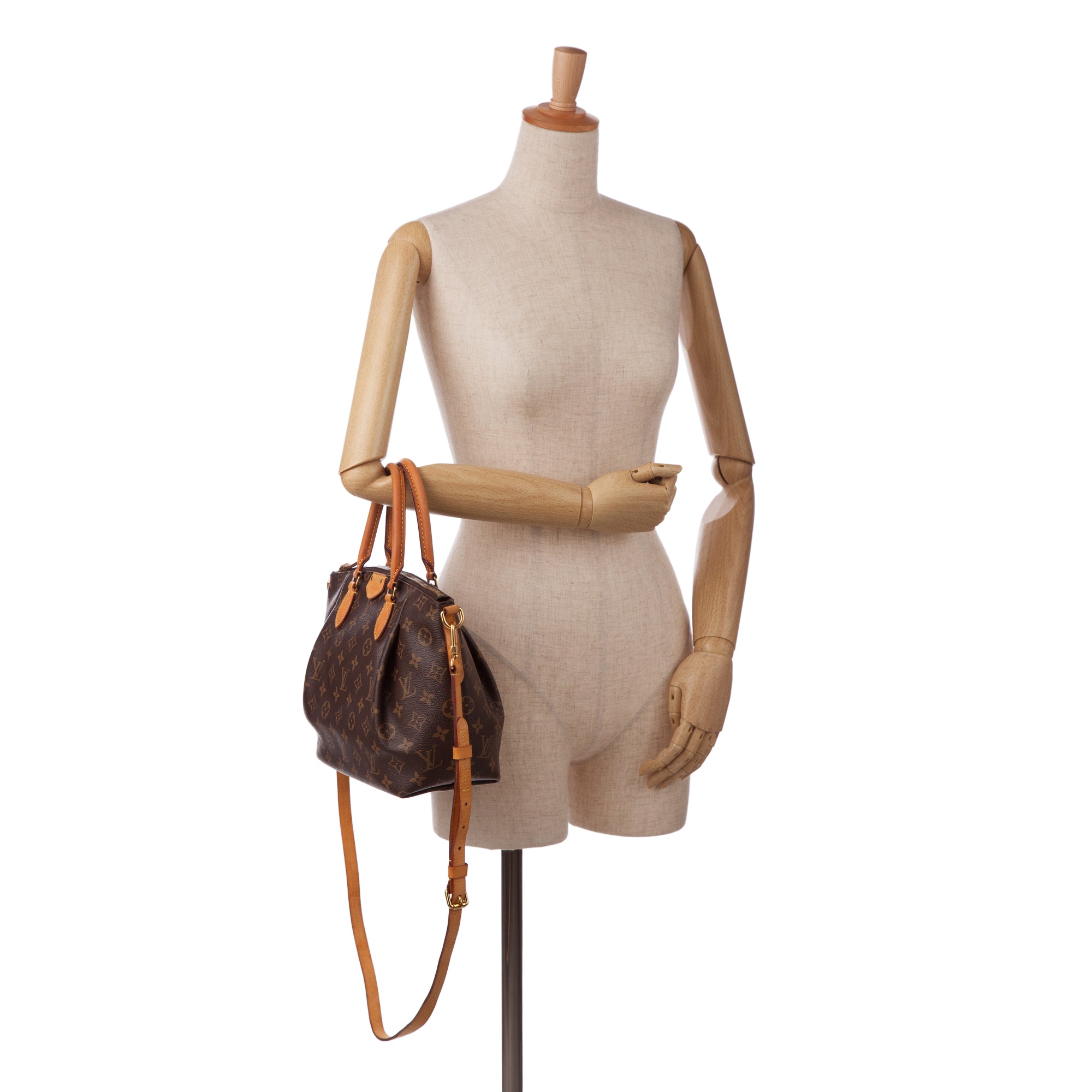 Brown Louis Vuitton Monogram Turenne PM Satchel