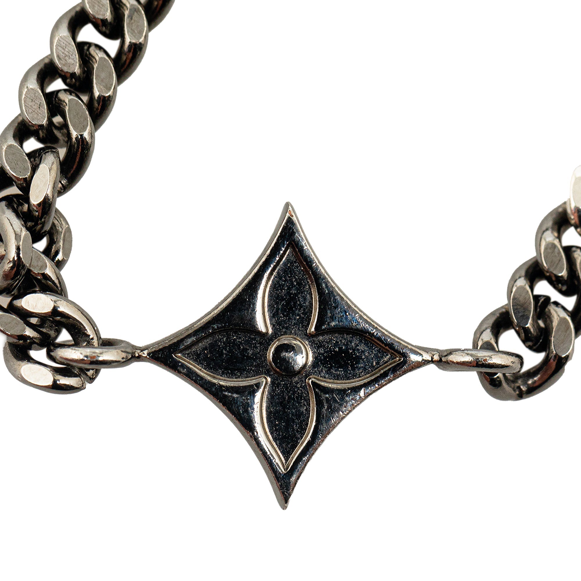 Silver Louis Vuitton LV Instinct Bracelet