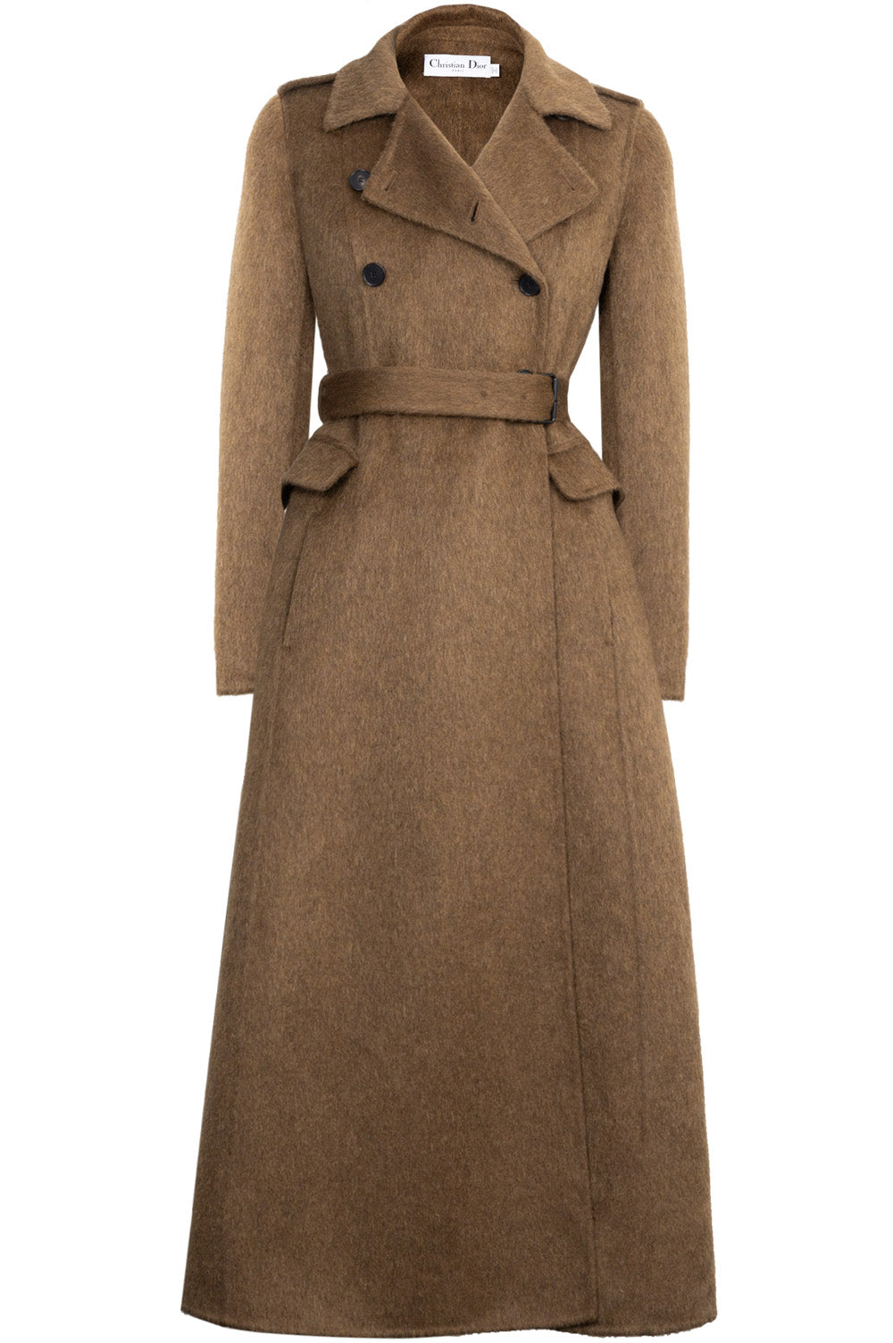 CHRISTIAN DIOR Double Breasted Coat Olive