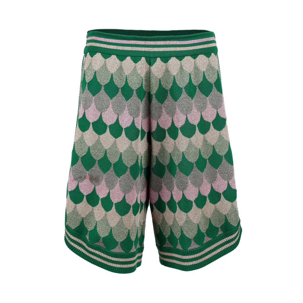 Gucci LamÃƒÆ’Ã‚Â© Wave Jacquard Wool Shorts - '10s