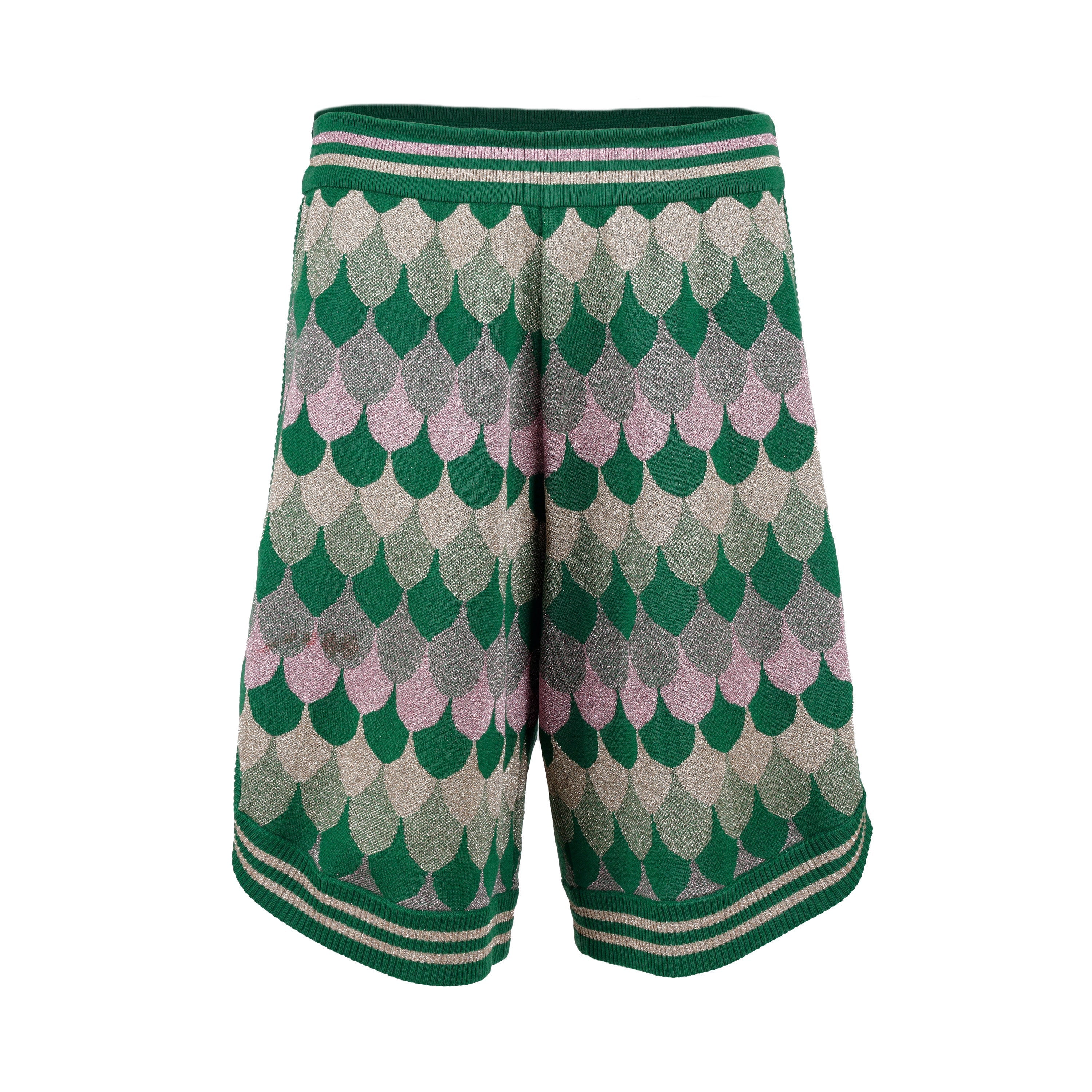 Gucci LamÃƒÆ’Ã‚Â© Wave Jacquard Wool Shorts - '10s