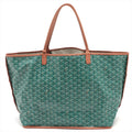 Goyard Goyardine Pertuis GM Reversible Tote Bag Green x Brown
