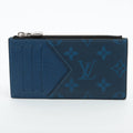 Louis Vuitton Taigarama Coin Card Holder Navy Blue