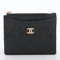 Chanel Matelasse Caviar Skin Coin Case Black