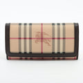 Burberry Leather Long Wallet Beige