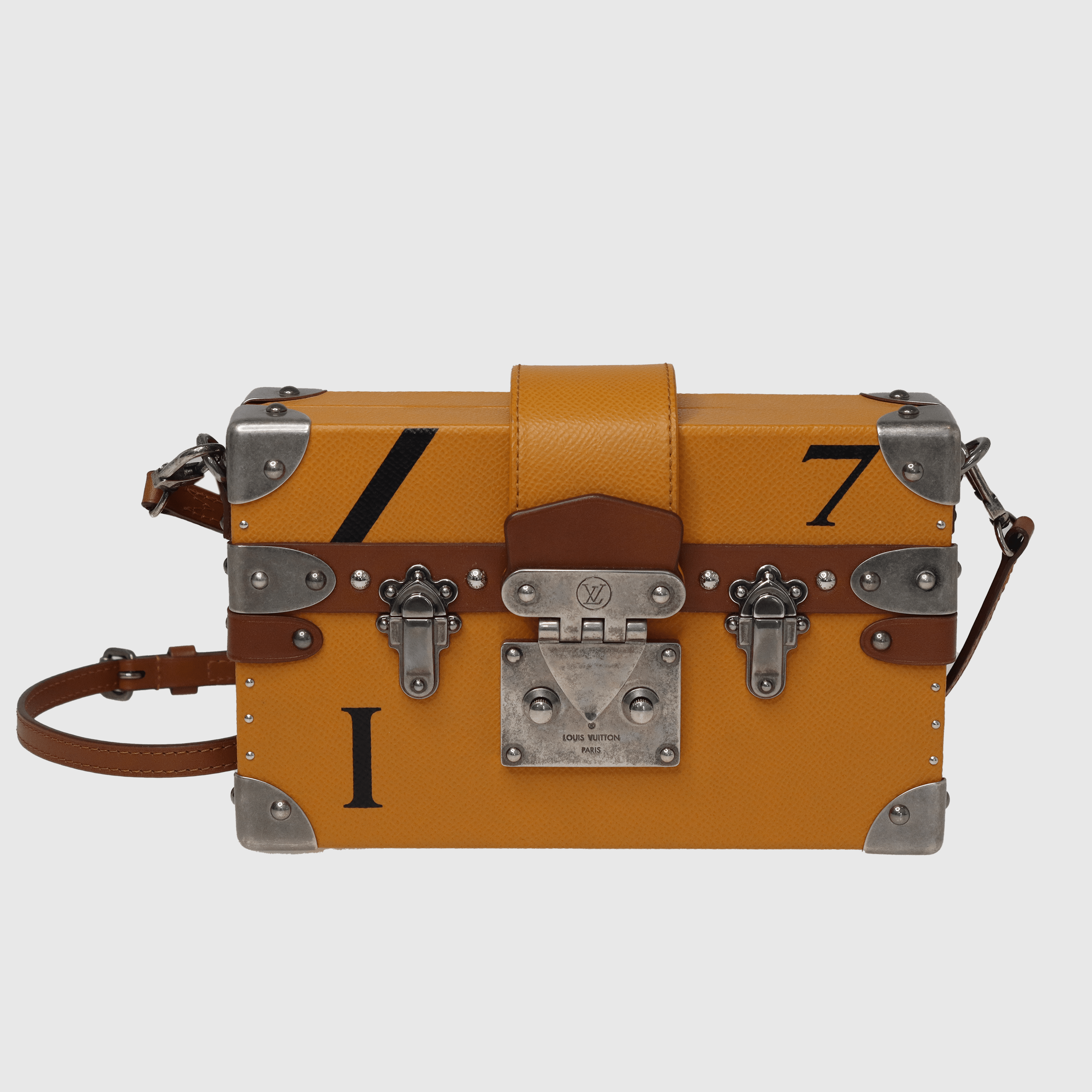 Mustard/Brown Petite Malle CroisiÃƒÆ’Ã‚Â¨re Clutch - Fall 2015