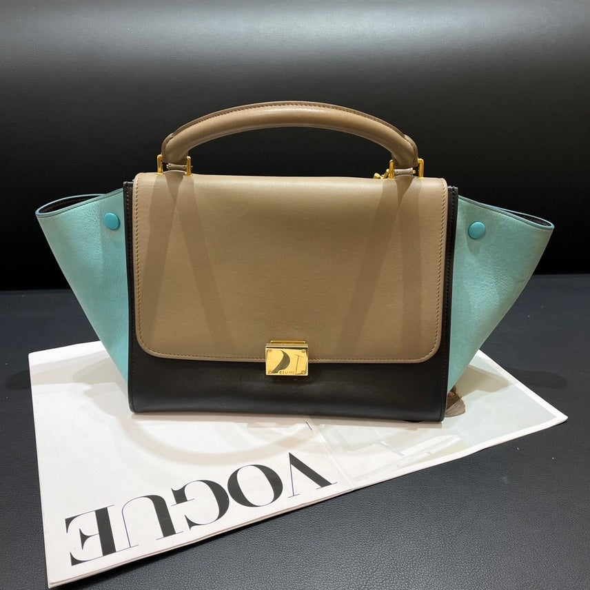 Celine Medium Tri-Color Trapeze Bag
