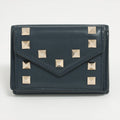 Valentino Leather Wallet Navy Blue