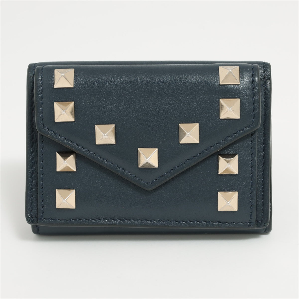 Valentino Leather Wallet Navy Blue