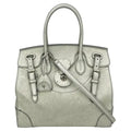 Ralph Lauren Silver Leather Rickey Bag