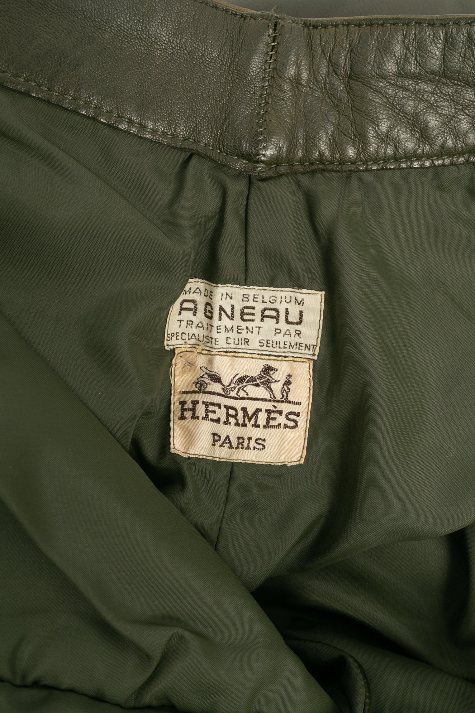 Pantalon en cuir HermÃƒÆ’Ã‚Â¨s 2009