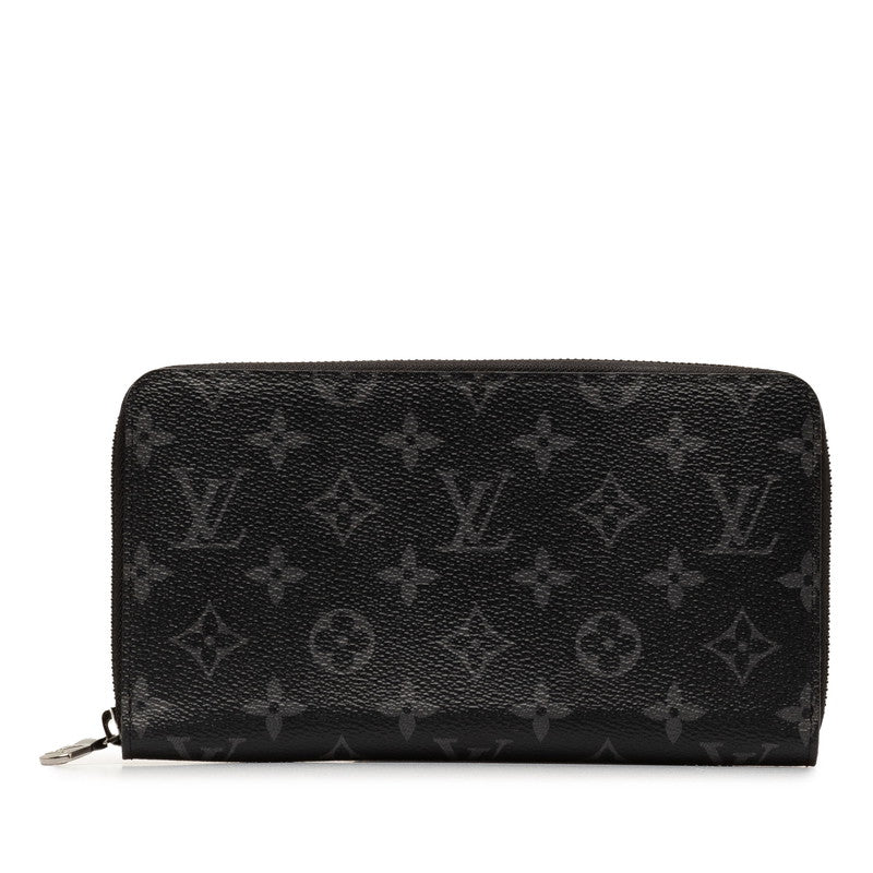 Louis Vuitton Monogram Zippie Organizer NM Roundfassner Long Wallet M82081 Eclipse Black PVC Leather  Louis Vuitton