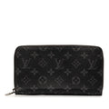 Louis Vuitton Monogram Zippie Organizer NM Roundfassner Long Wallet M82081 Eclipse Black PVC Leather  Louis Vuitton