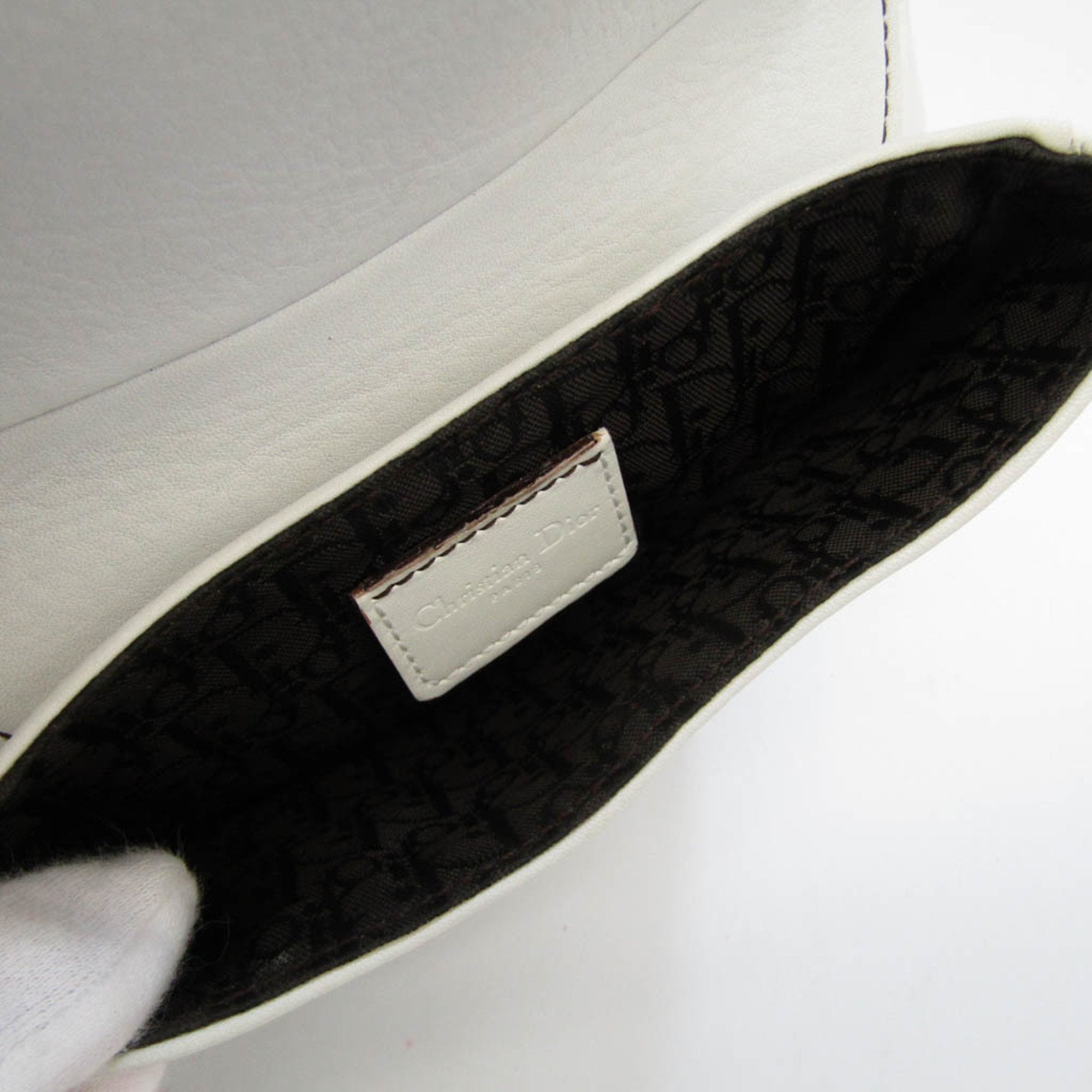 Dior Saddle  Leather Clutch Bag ()