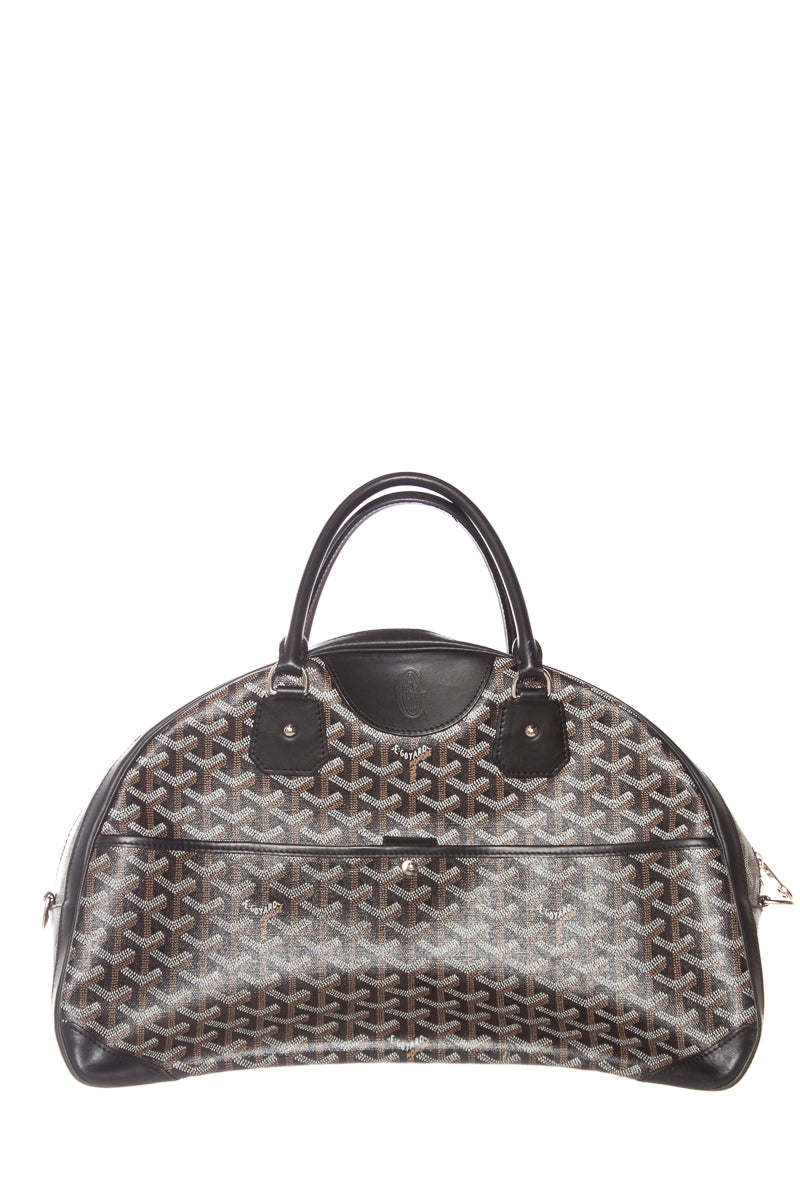 Goyard Goyardine Black St. Jeanne PM Handbag