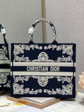 GLAMI MeGLAMIum Book Tote Blue and White Cornely Embroidery, Blue, For Women WomenÃ¢â‚¬â„¢s Handbags, Shoulder Bags, 42cm CD M1286ZTZB_M928