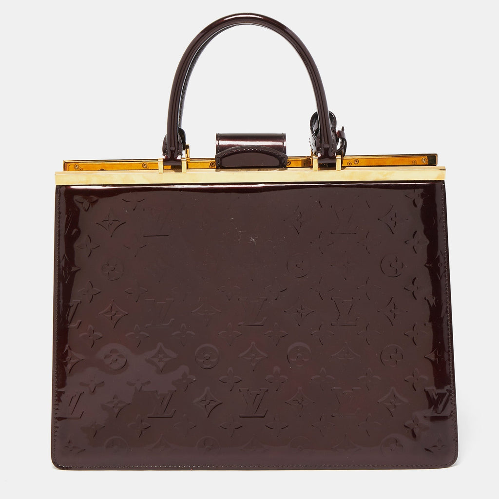 Louis Vuitton Amarante Monogram Vernis Deesse Gm Bag