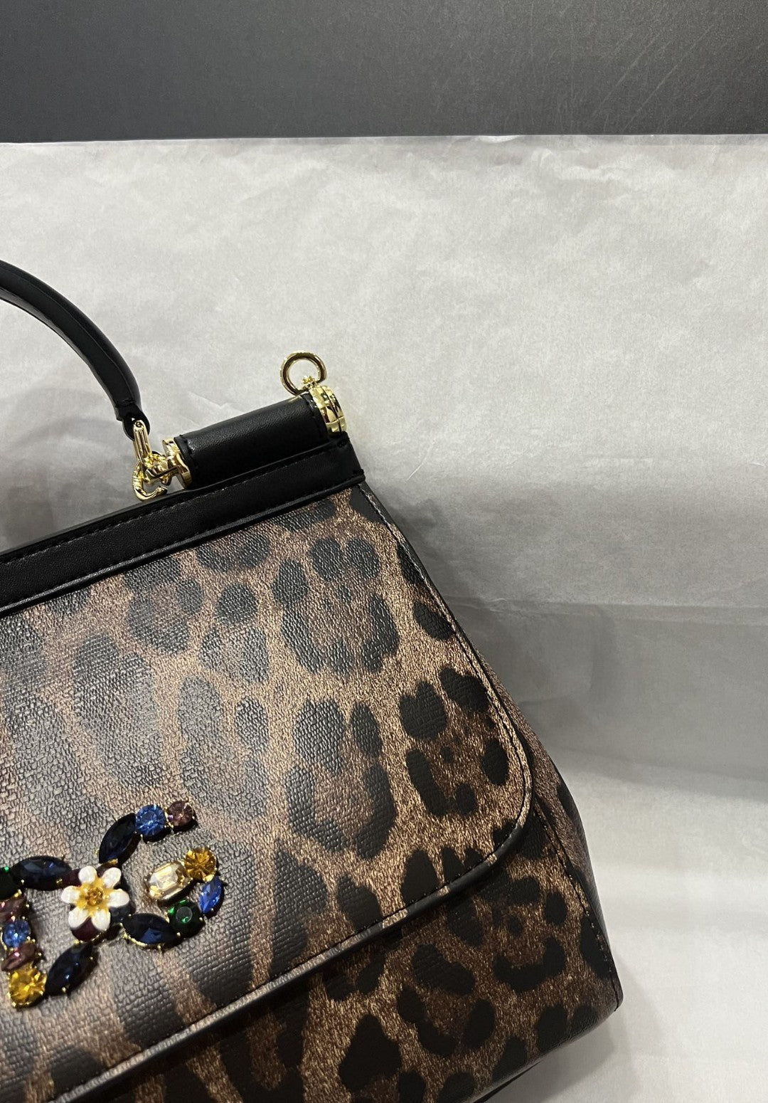 GLAMI Sicily Bag In Leopard-Print Pony Hair Multicolour For Women 10.2in/26cm GLAMI