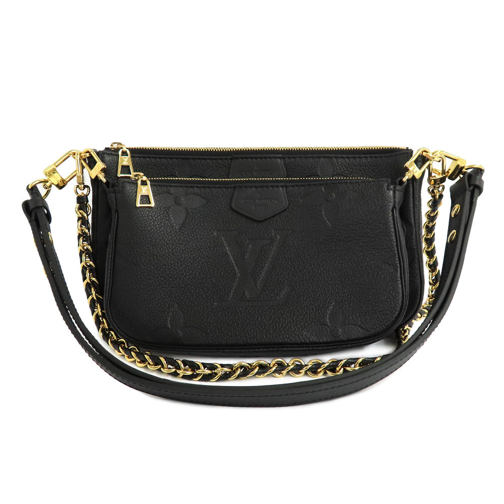 Louis Vuitton Multi-Pouch Accessories M80399 Monogram Amplant Accessories Bag Noir Chain G  Leather