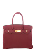 HermÃƒÆ’Ã‚Â¨s Birkin 30CM Togo Leather Rouge Handbag