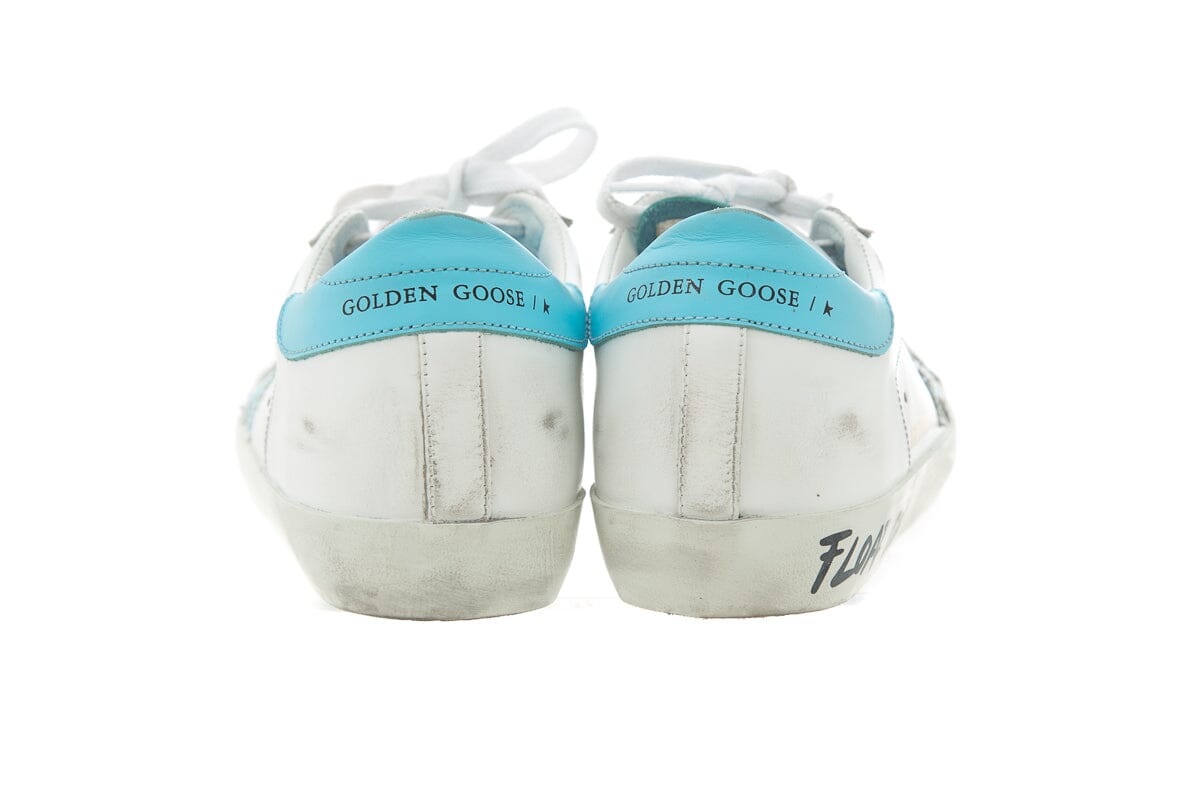Golden Goose Blue Tie Dye Star "Float On"  Sneakers SZ 35