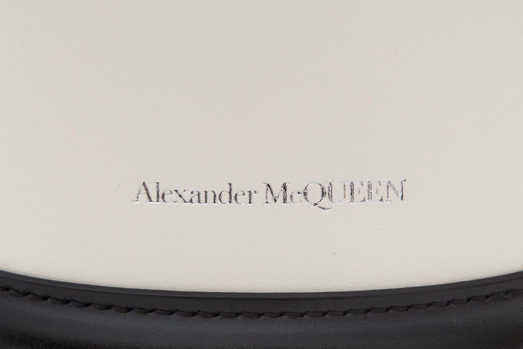 Alexander McQueen THE CURVE  Black & White Handbag