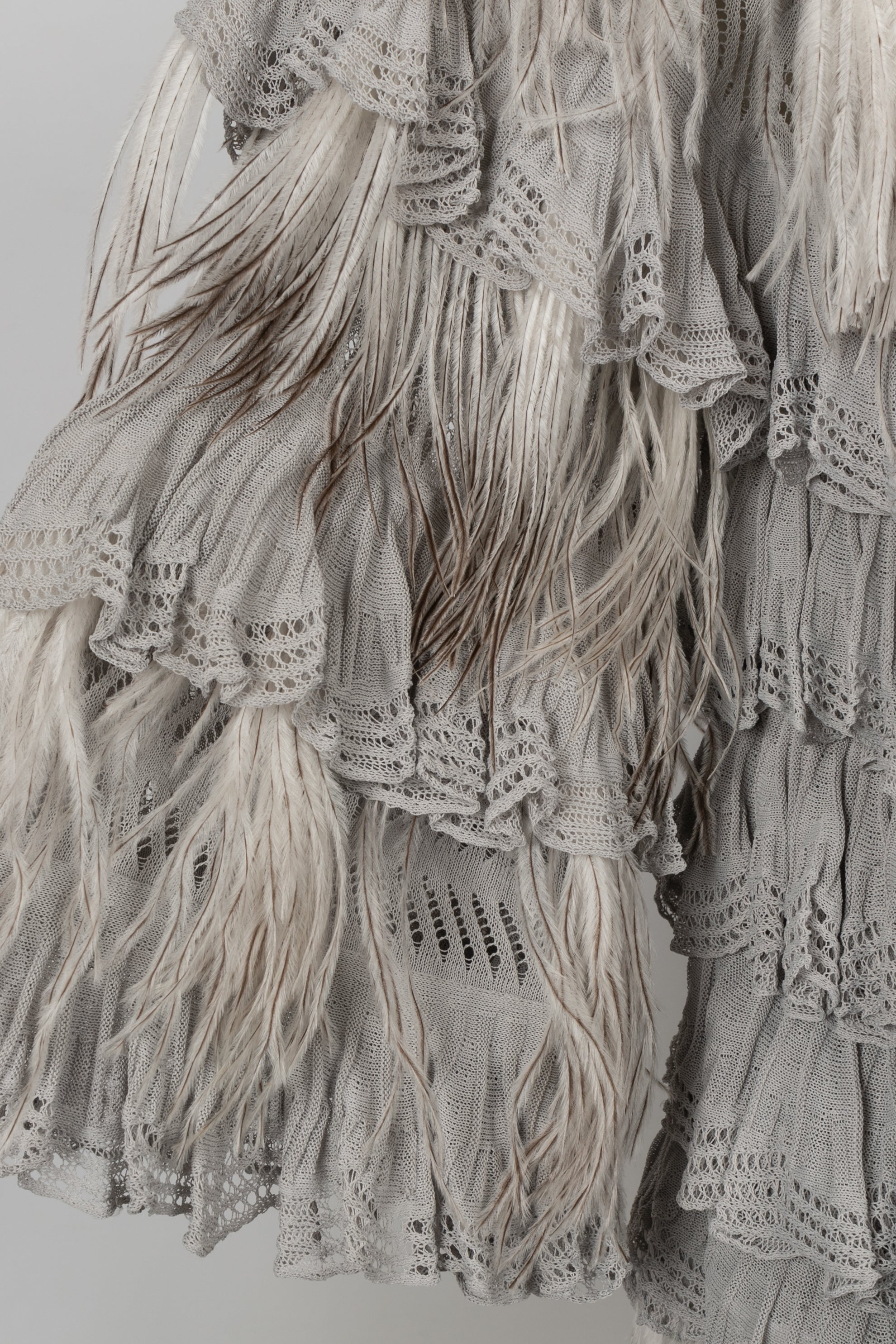 Veste en dentelle et plume Dior Automne 2011