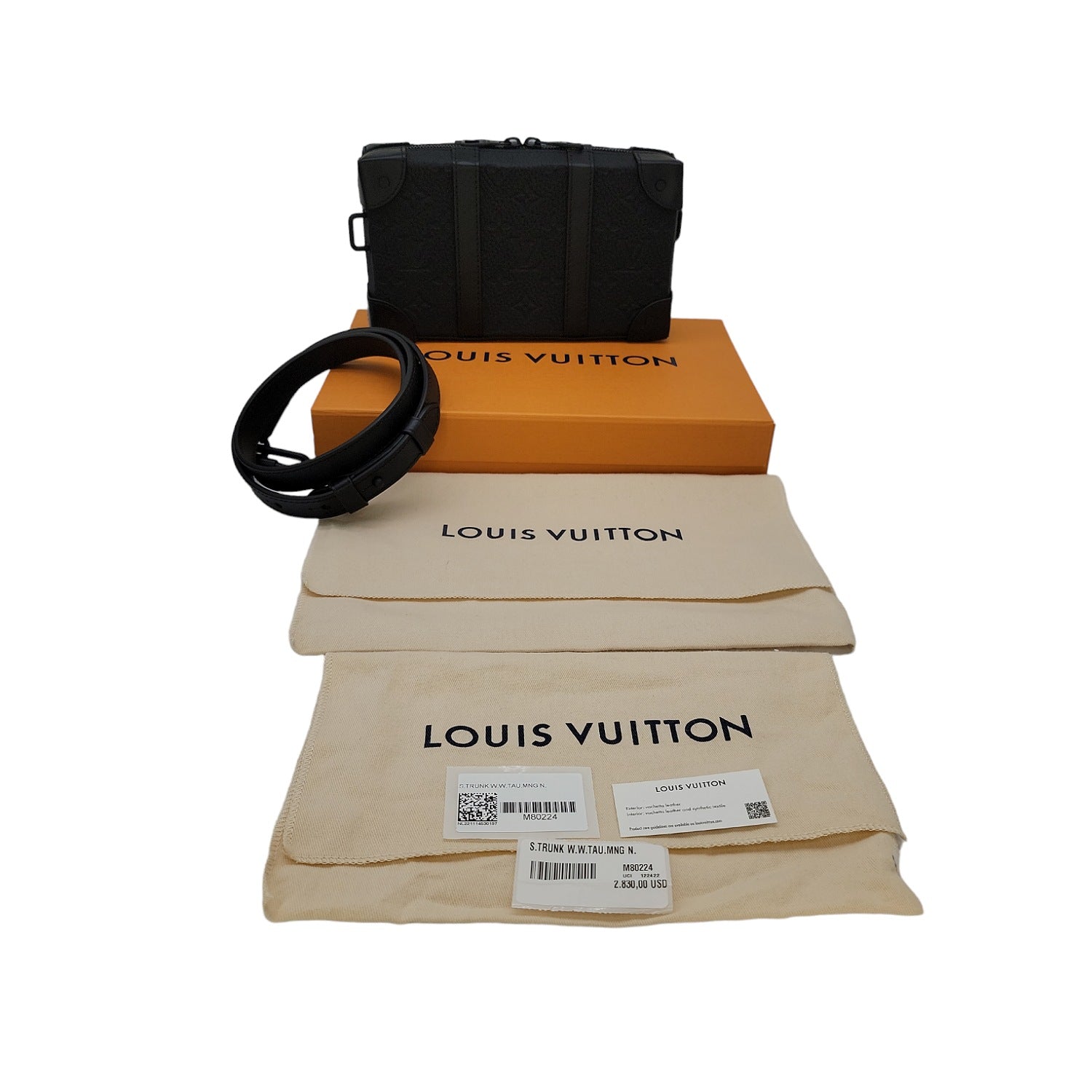 Louis Vuitton Monogram Embossed Taurillon Leather Soft Trunk Wallet