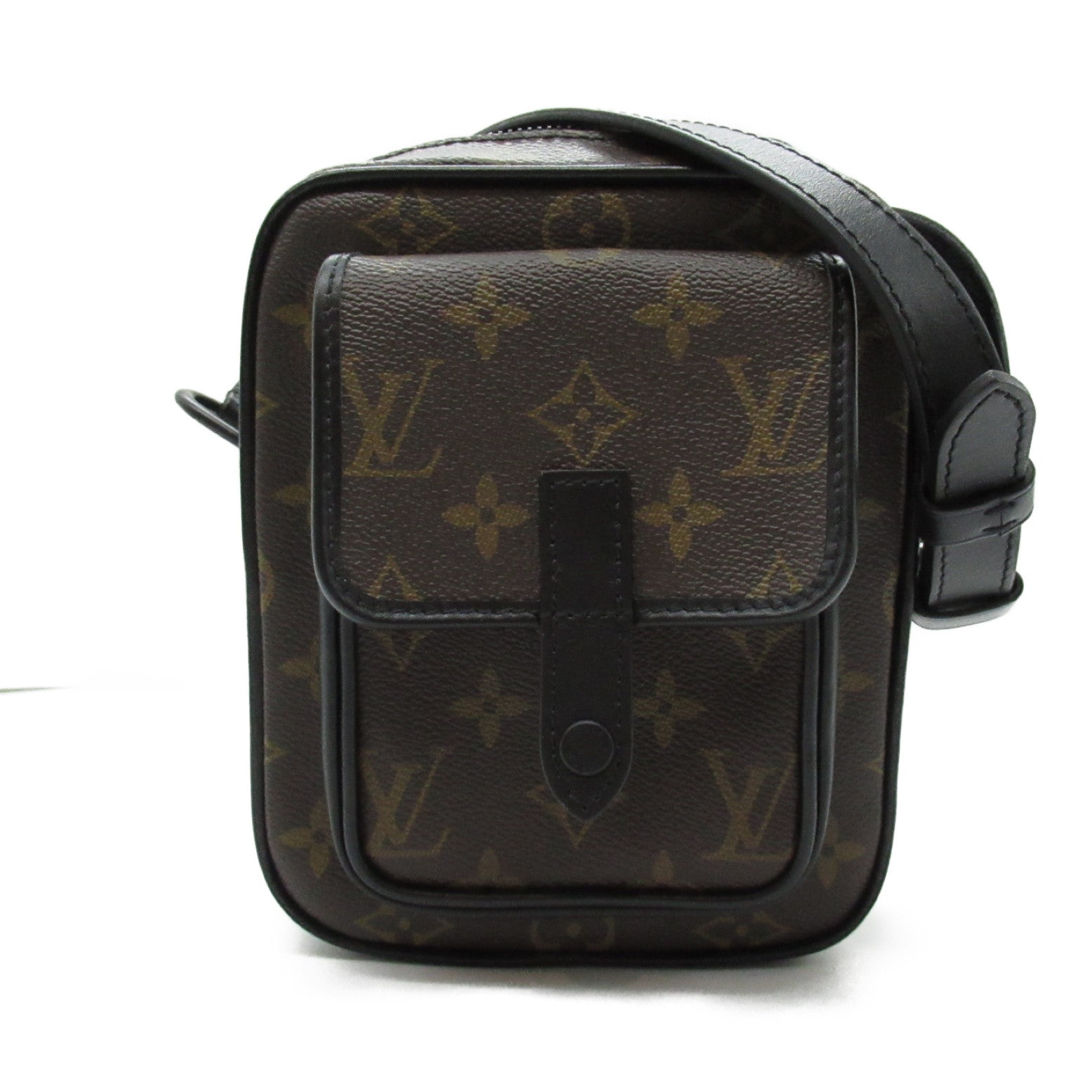 Louis Vuitton Christophers Wearable Wallet Shoulder Bag PVC Coated Canvas Monogram Macasters   Brown M69404