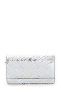 Maison Margiela Fridge Metallic-Finish Silver Cross-Body