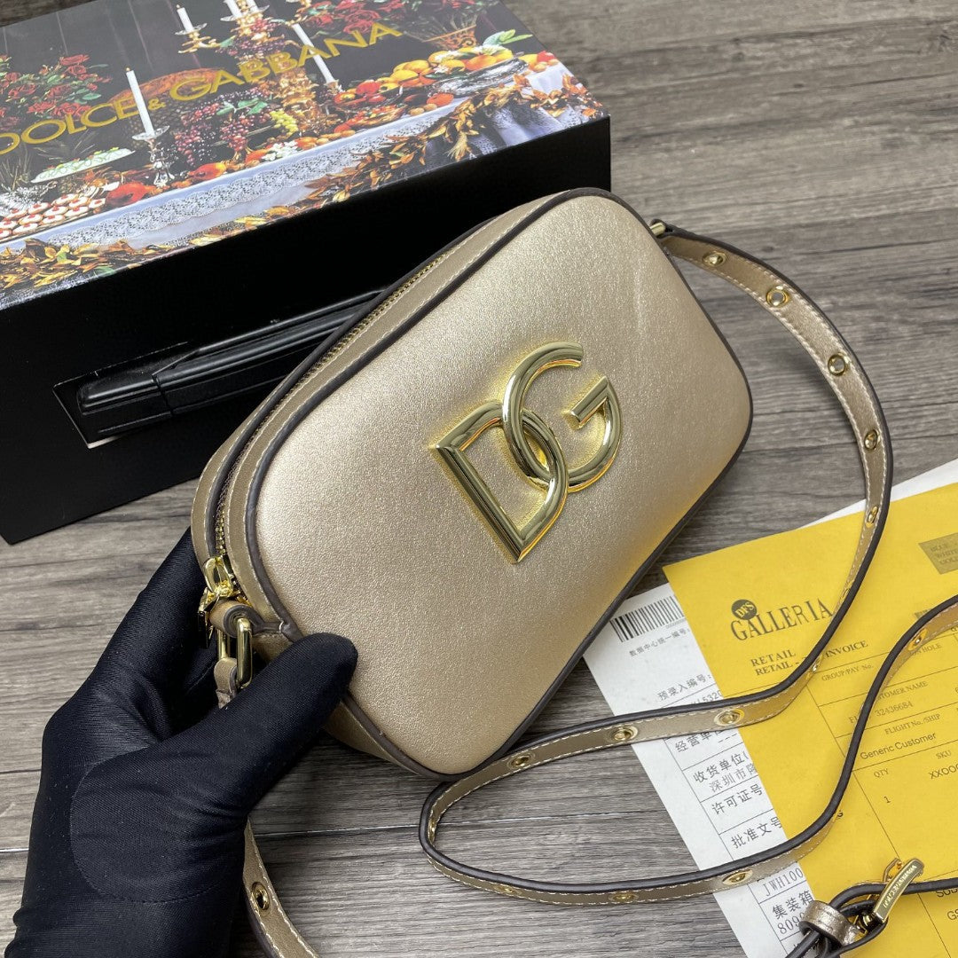 GLAMI Crossbody 3.5 Bag Gold For Women 7.5in/19cm GLAMI