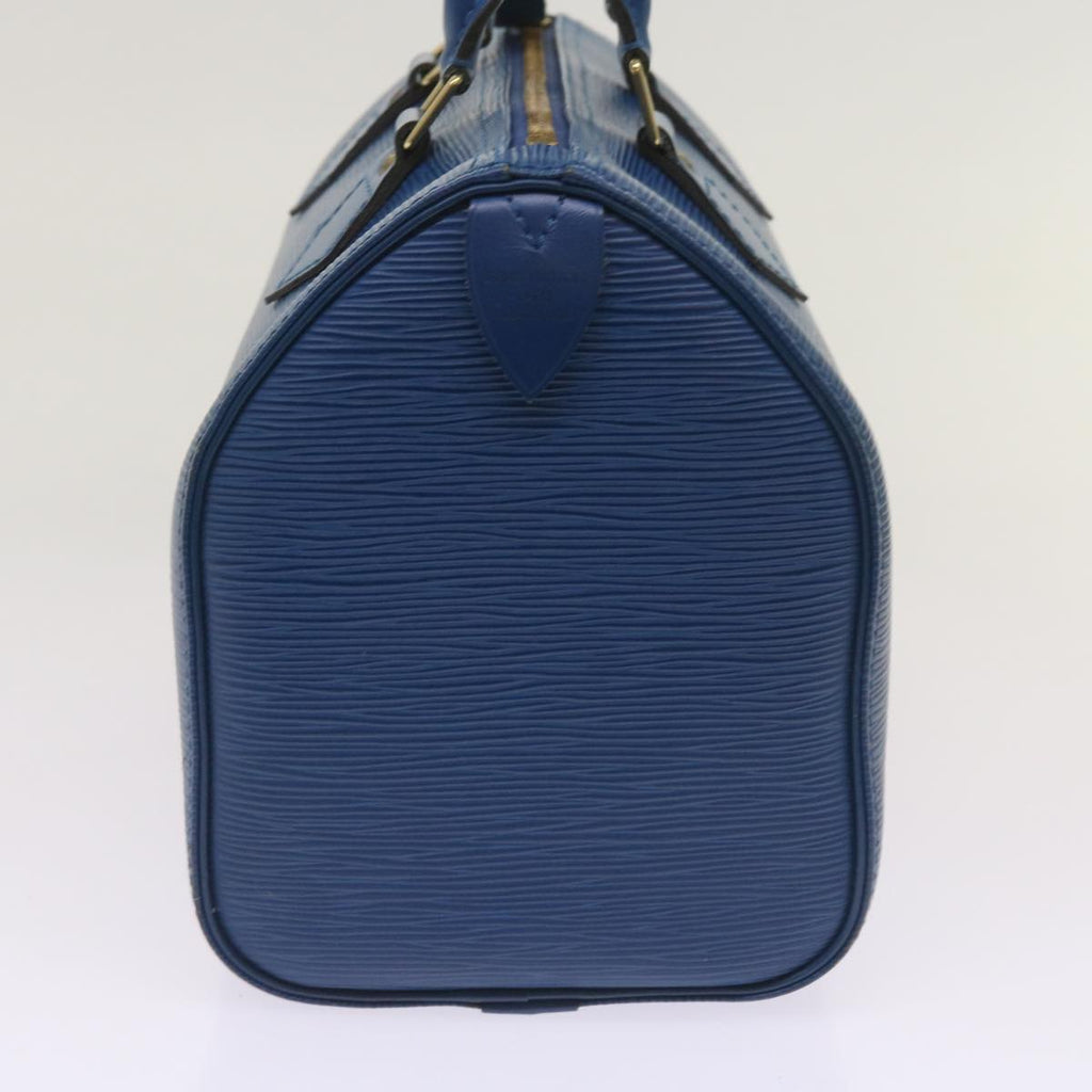 Louis Vuitton Epi Speedy 25 Hand Bag Toledo Blue M43015 Lv Auth 66353