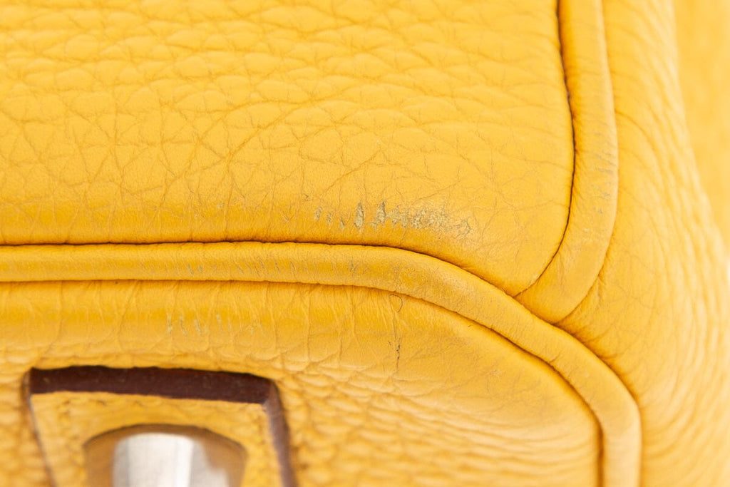 HermÃƒÆ’Ã‚Â¨s 2009 Jaune Ambre Togo Birkin 25 W/ Palladium HW