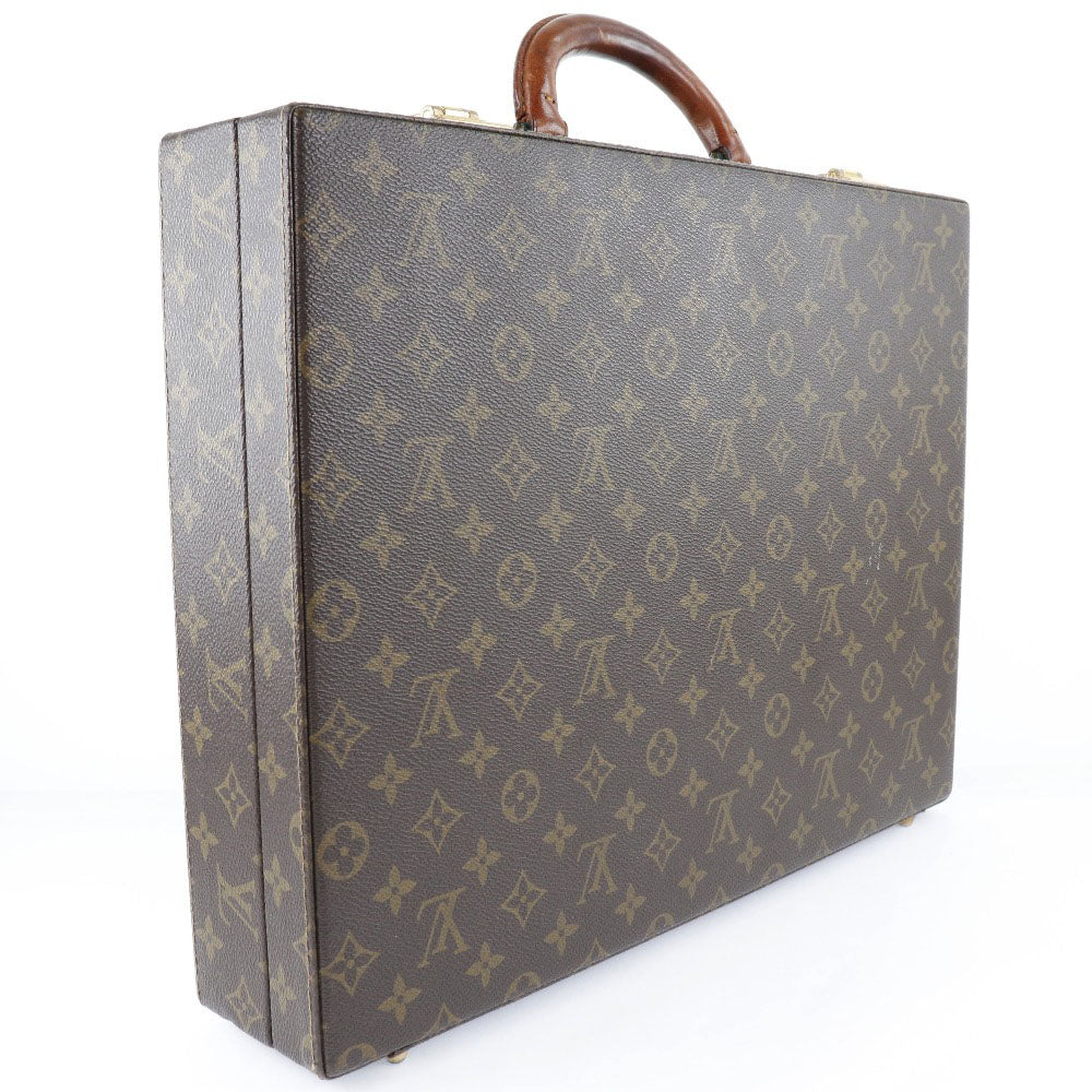 Louis Vuitton Business Bag Crusher M53124 Monogram Canvas French Made 1990 Tea CO0920 Dial Lock Crusher Unisex