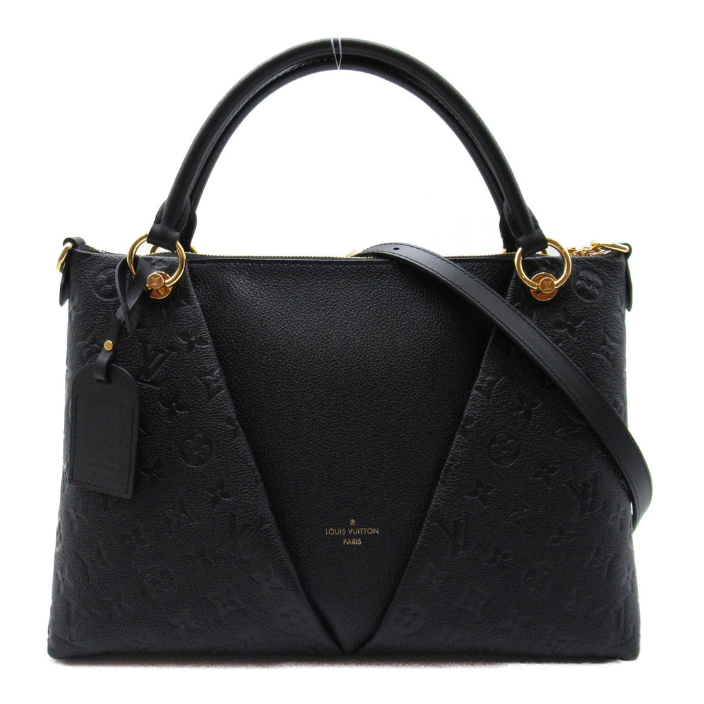 Louis Vuitton V Toot MM Shoulder Bag Leather Monogram Emplant  Black M44421