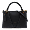 Louis Vuitton V Toot MM Shoulder Bag Leather Monogram Emplant  Black M44421