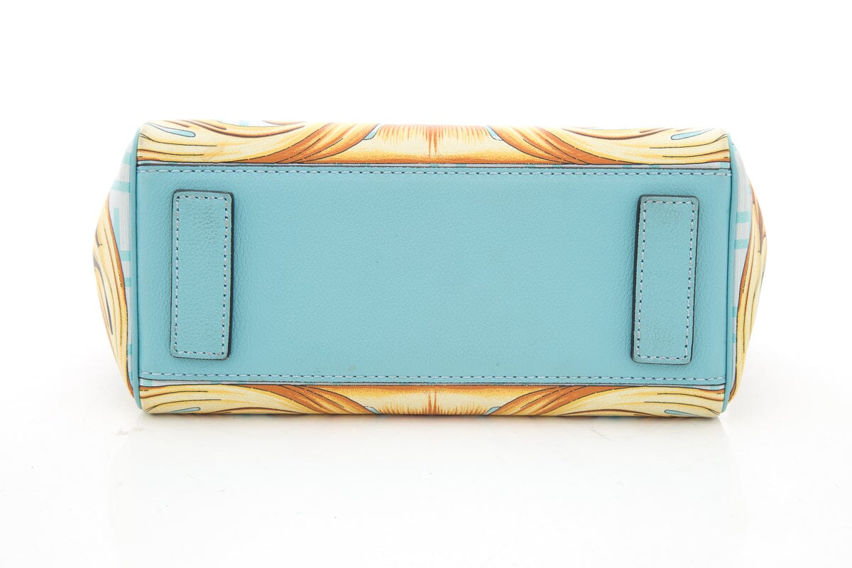 Fendace Blue Multicolor La Medusa Medium Handbag