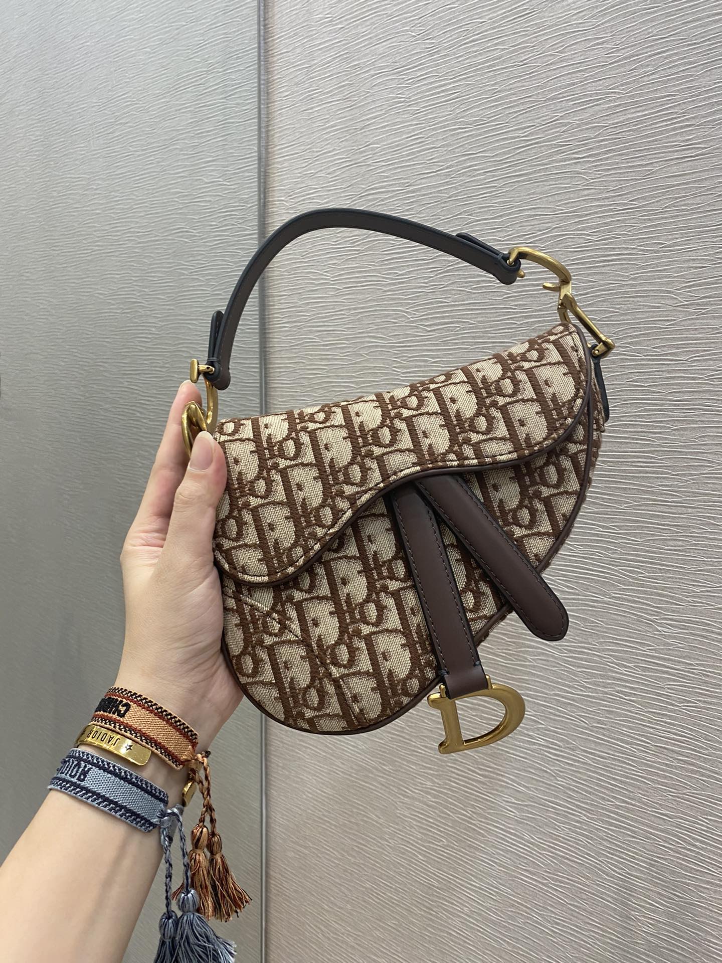 GLAMI Brown Mini Saddle Bag For Women 21cm/7in CD