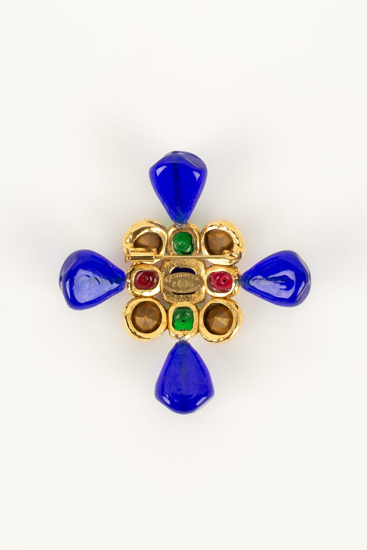 Broche en pÃƒÆ’Ã‚Â¢te de verre Chanel
