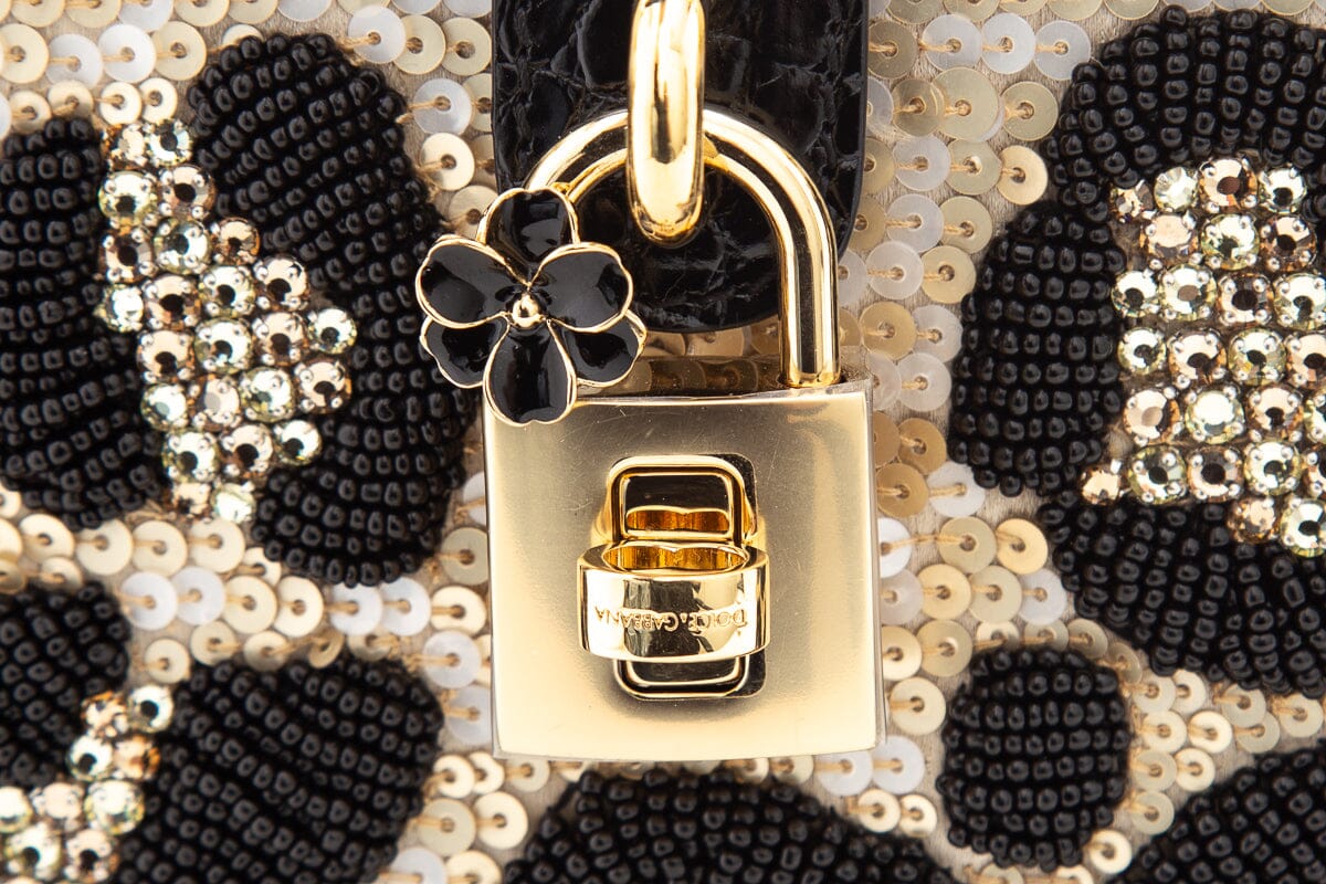 Dolce & Gabbana Black & Gold Dolce Box Handbag
