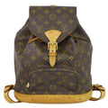 Louis Vuitton Montsouris Mm  Canvas Backpack Bag ()