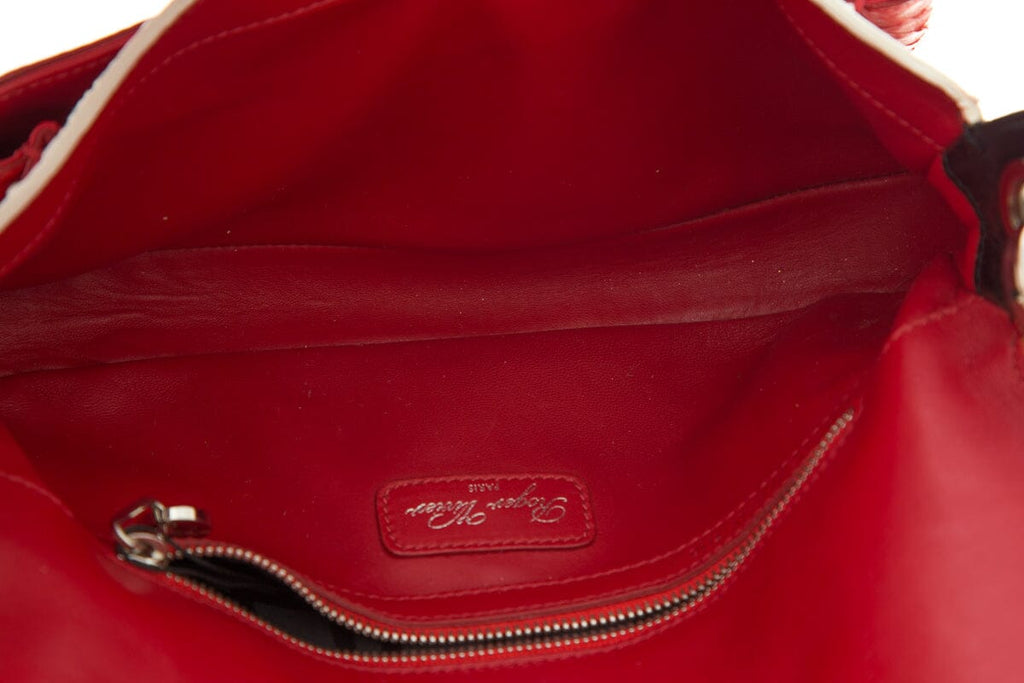 Roger Vivier Multi Colorblock Exotic Handbag