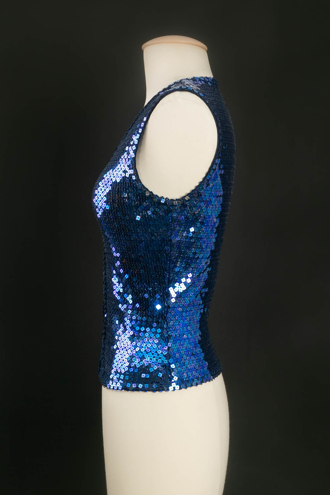 Gilet bleu ÃƒÆ’Ã‚Â  sequins Chantal Thomass