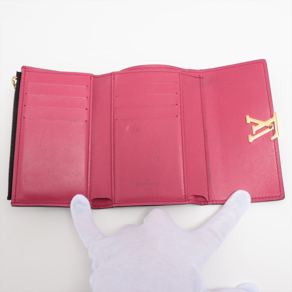 Louis Vuitton  Portefolio Capsule Compact M62157 Noir  Hot Pink Compact Wallet