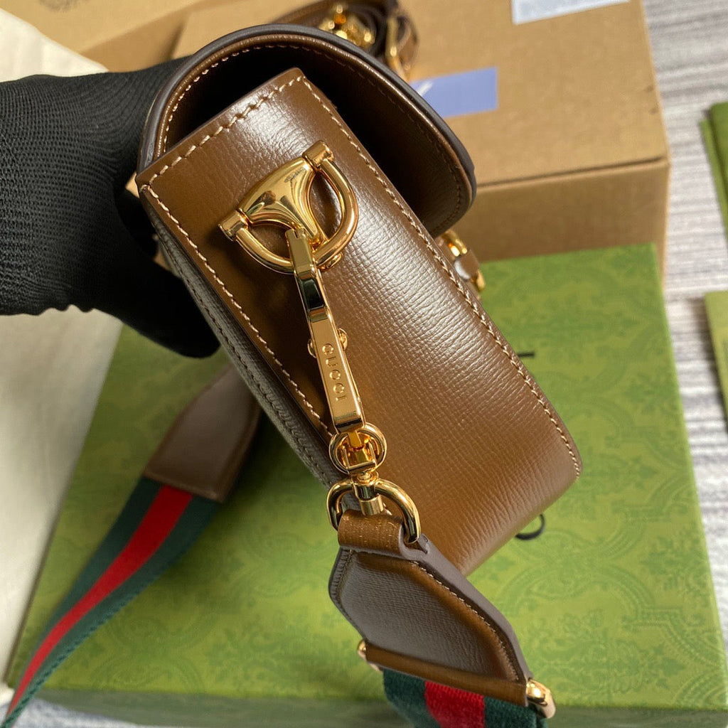 gg Horsebit 1955 gg Mini Bag Beige For Women, Women’s Bags 8in/21cm gg