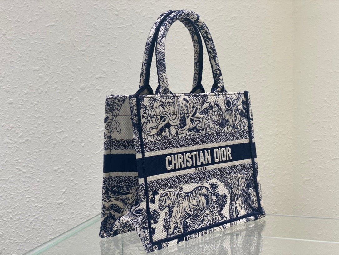 GLAMI Small Book Tote Blue, For Women, WomenÃ¢â‚¬â„¢s Handbags 26.5cm/10.5in CD M1265ZRGO_M928