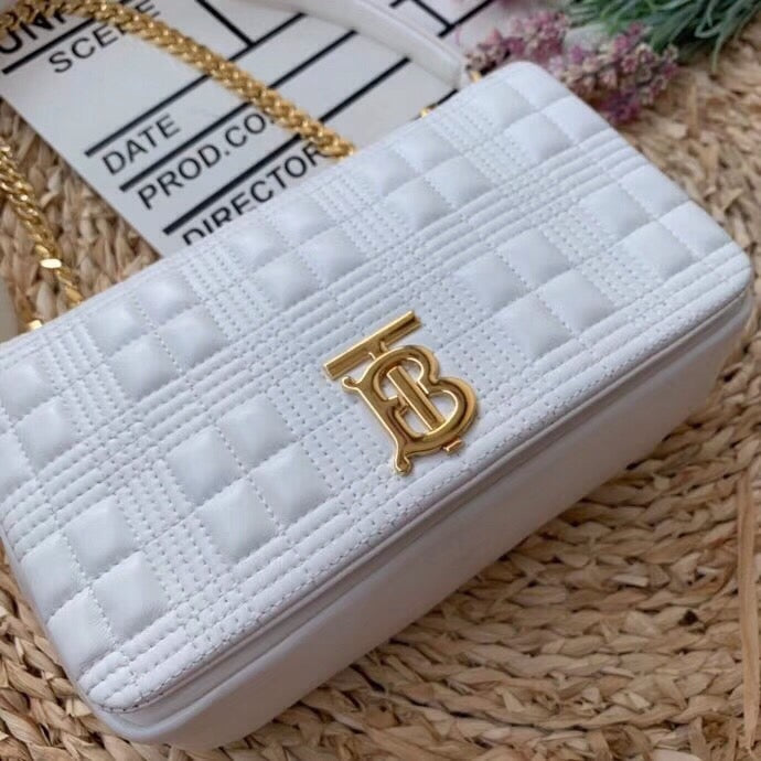 GLAMI Quilted MeGLAMIum Lola Bag Monogram White For Women, Bags 11in/28cm 80211061
