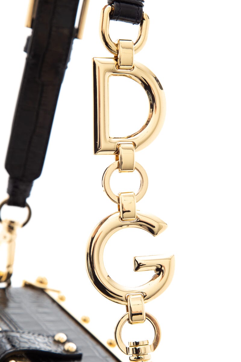 Dolce & Gabbana Black & Gold Dolce Box Handbag