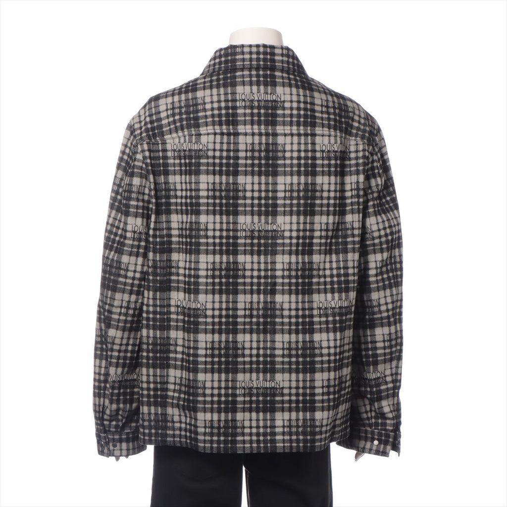 Louis Vuitton 23AW cotton jacket 48 men black x grey RM232 checklist